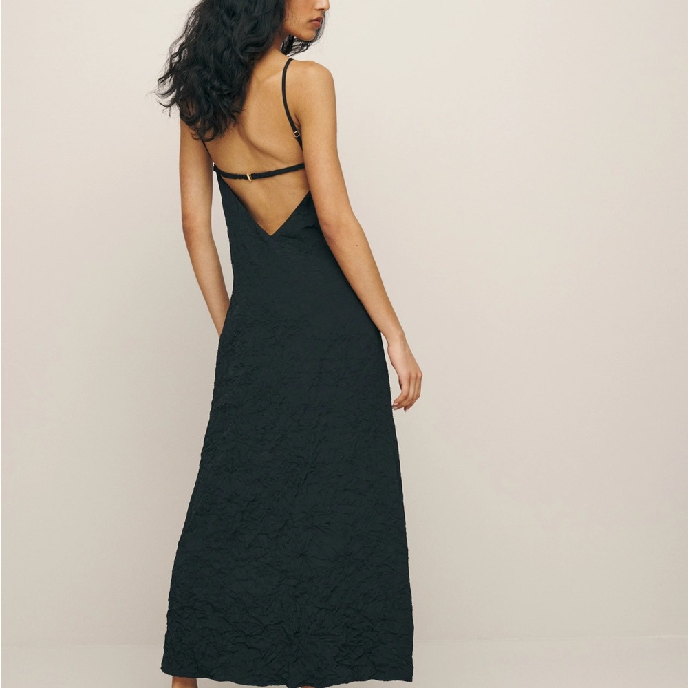Reformation Black Backless Dress